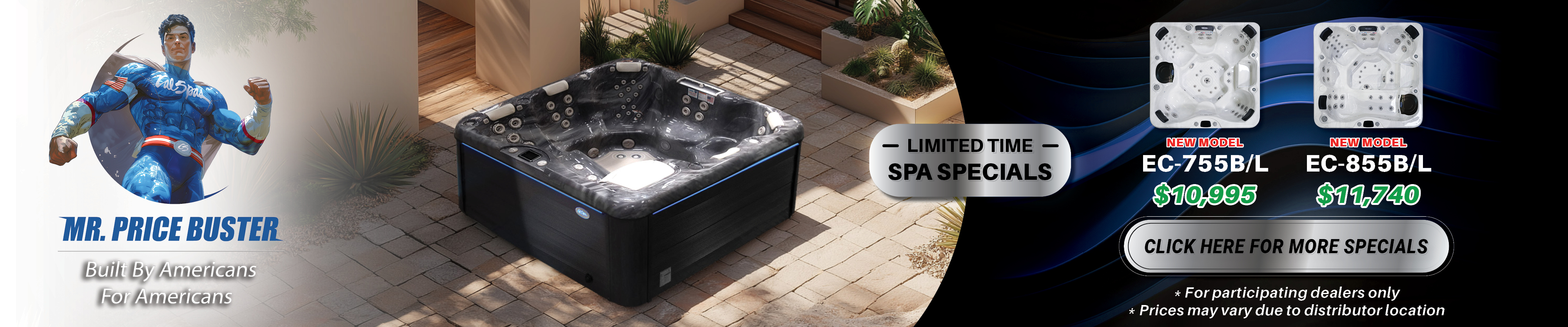 Calspas hot tub being used in a family setting - Plantation